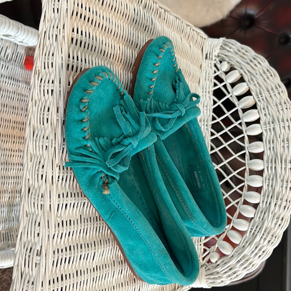 Brand new Minnetonka moccasins. New w/o tags or box.